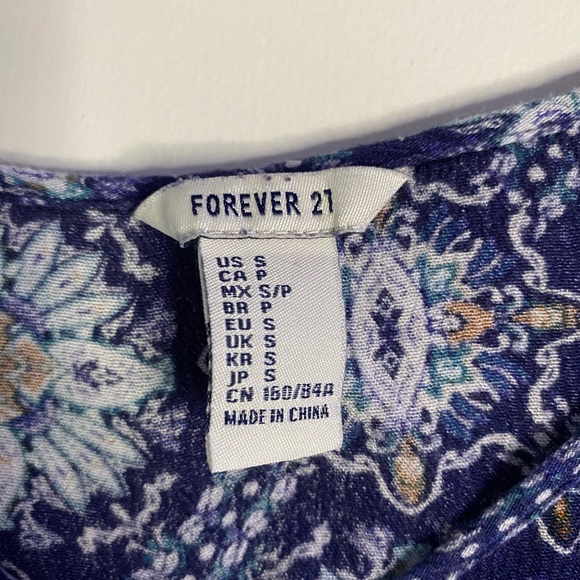 Blue pattern, extremely soft boho shirt! - Picture 4 of 4